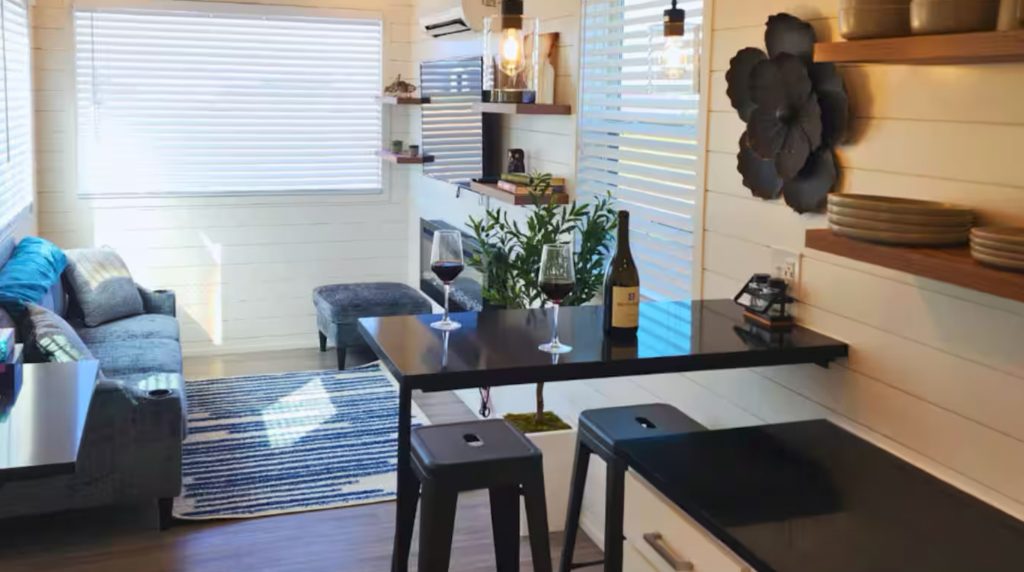 High end luxury container homes built from shipping containers with modern interior