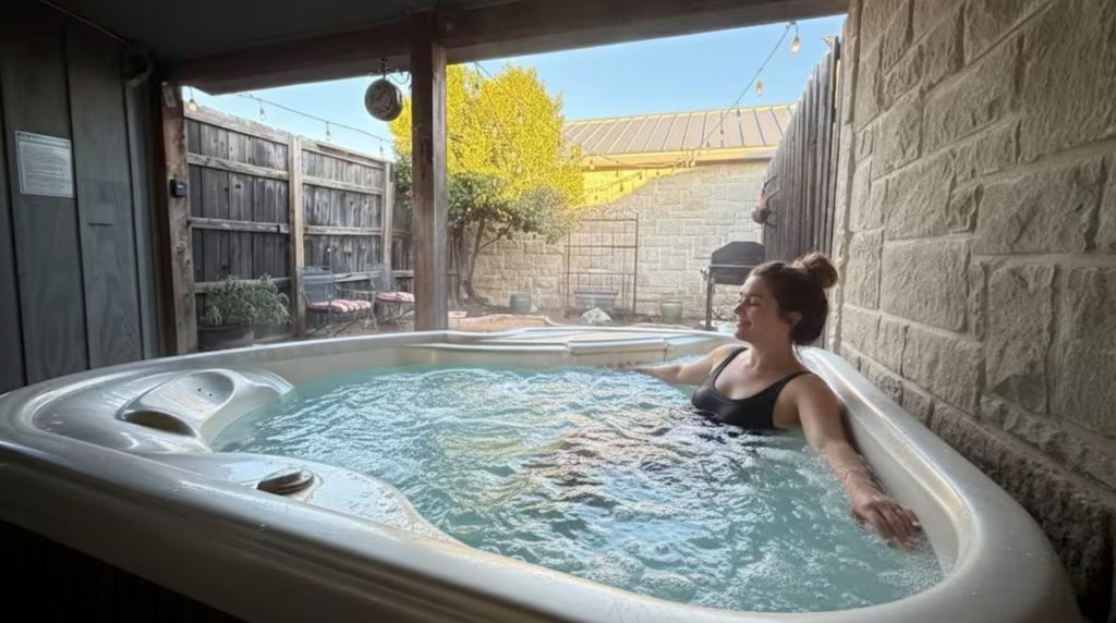 Relaxing hot tub experience among things to do in Fredericksburg, TX